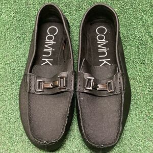 New Calvin Klein Black Slip-On Loafers men’s size 11 (OKPM-07-082)